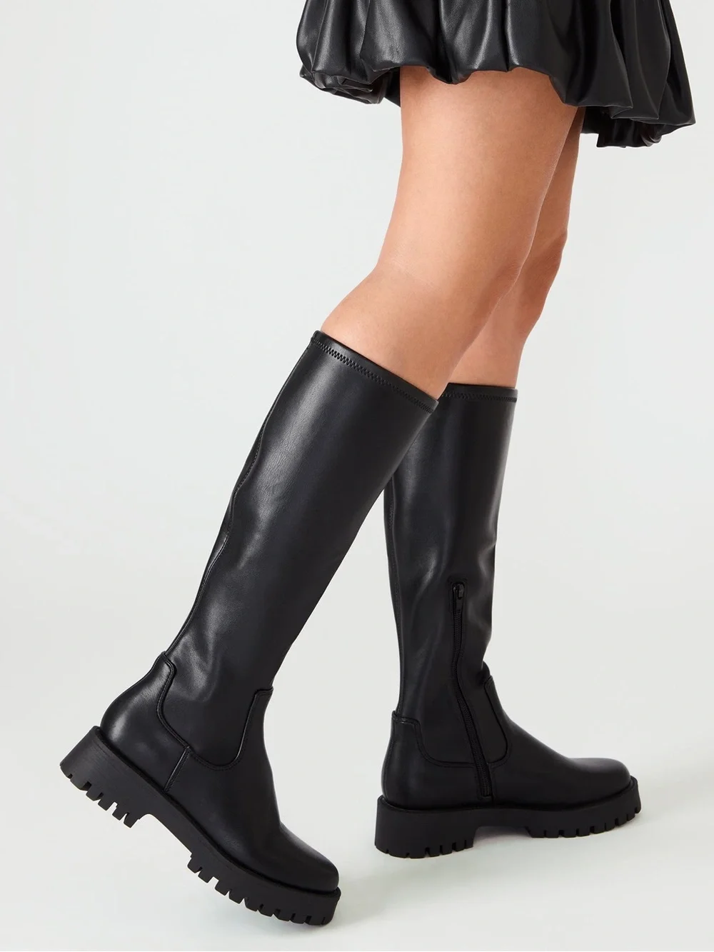 Brand New Steve Madden Women's Black Leather Boots